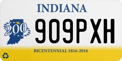 IN license plate 909PXH
