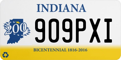 IN license plate 909PXI