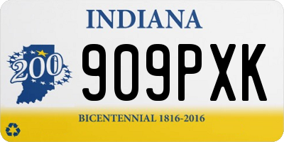 IN license plate 909PXK