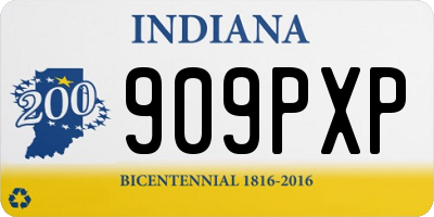 IN license plate 909PXP