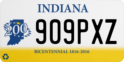 IN license plate 909PXZ