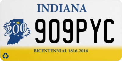 IN license plate 909PYC