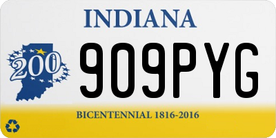 IN license plate 909PYG