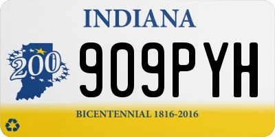 IN license plate 909PYH