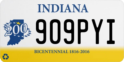 IN license plate 909PYI
