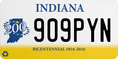 IN license plate 909PYN