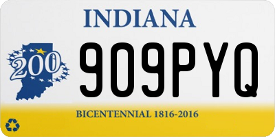 IN license plate 909PYQ