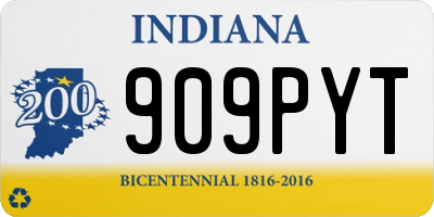 IN license plate 909PYT