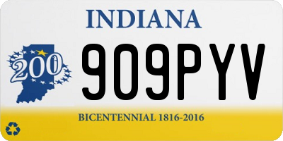 IN license plate 909PYV