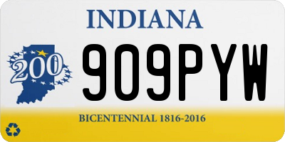 IN license plate 909PYW