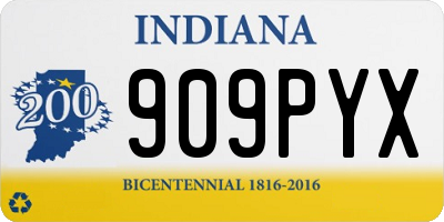 IN license plate 909PYX