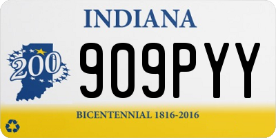 IN license plate 909PYY