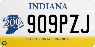 IN license plate 909PZJ