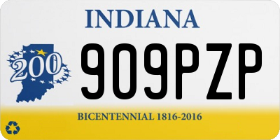 IN license plate 909PZP