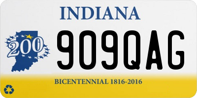 IN license plate 909QAG