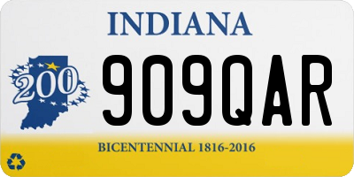 IN license plate 909QAR