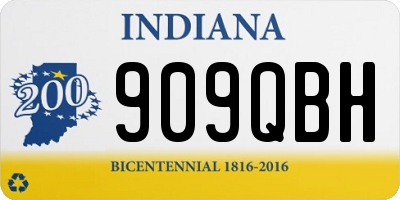 IN license plate 909QBH