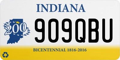 IN license plate 909QBU