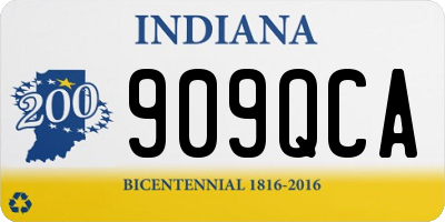 IN license plate 909QCA