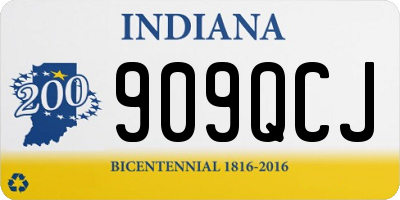 IN license plate 909QCJ
