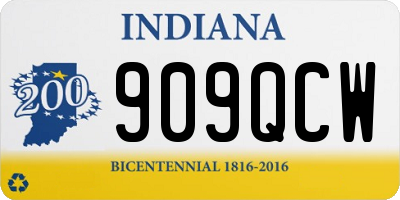 IN license plate 909QCW