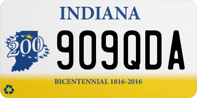 IN license plate 909QDA