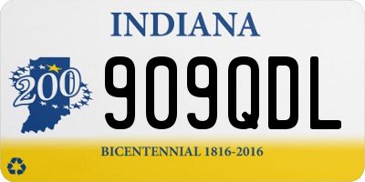 IN license plate 909QDL