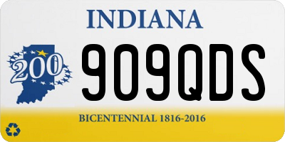 IN license plate 909QDS