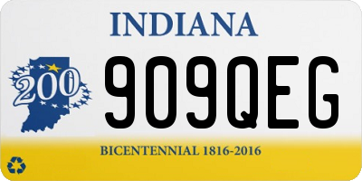 IN license plate 909QEG