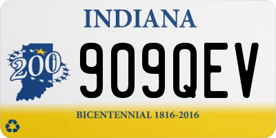 IN license plate 909QEV