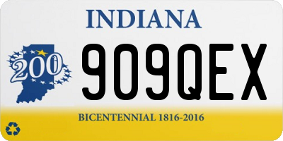IN license plate 909QEX