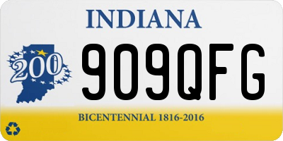 IN license plate 909QFG