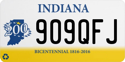 IN license plate 909QFJ