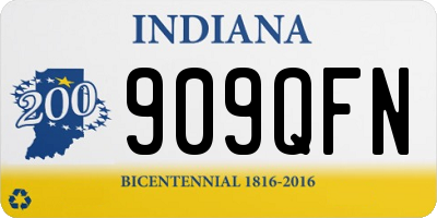 IN license plate 909QFN