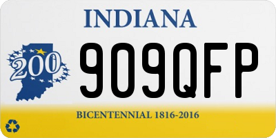 IN license plate 909QFP