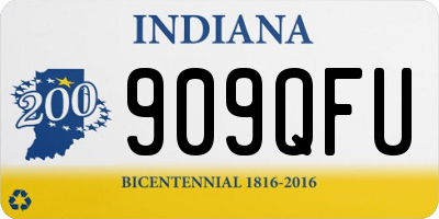 IN license plate 909QFU