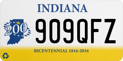 IN license plate 909QFZ