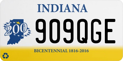 IN license plate 909QGE