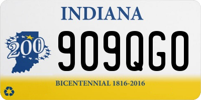 IN license plate 909QGO