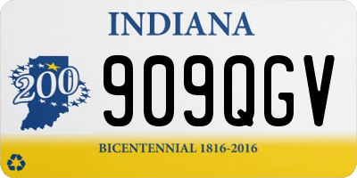 IN license plate 909QGV