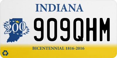 IN license plate 909QHM