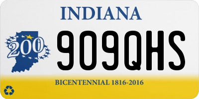 IN license plate 909QHS