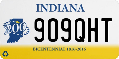 IN license plate 909QHT