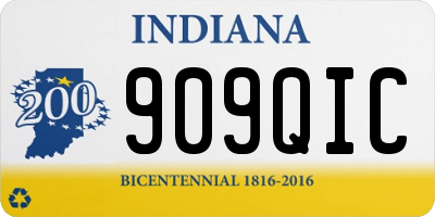 IN license plate 909QIC