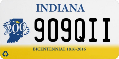 IN license plate 909QII