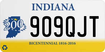 IN license plate 909QJT