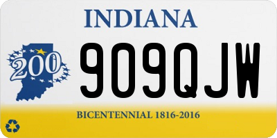 IN license plate 909QJW