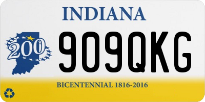 IN license plate 909QKG
