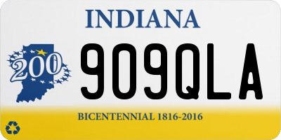 IN license plate 909QLA