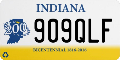 IN license plate 909QLF